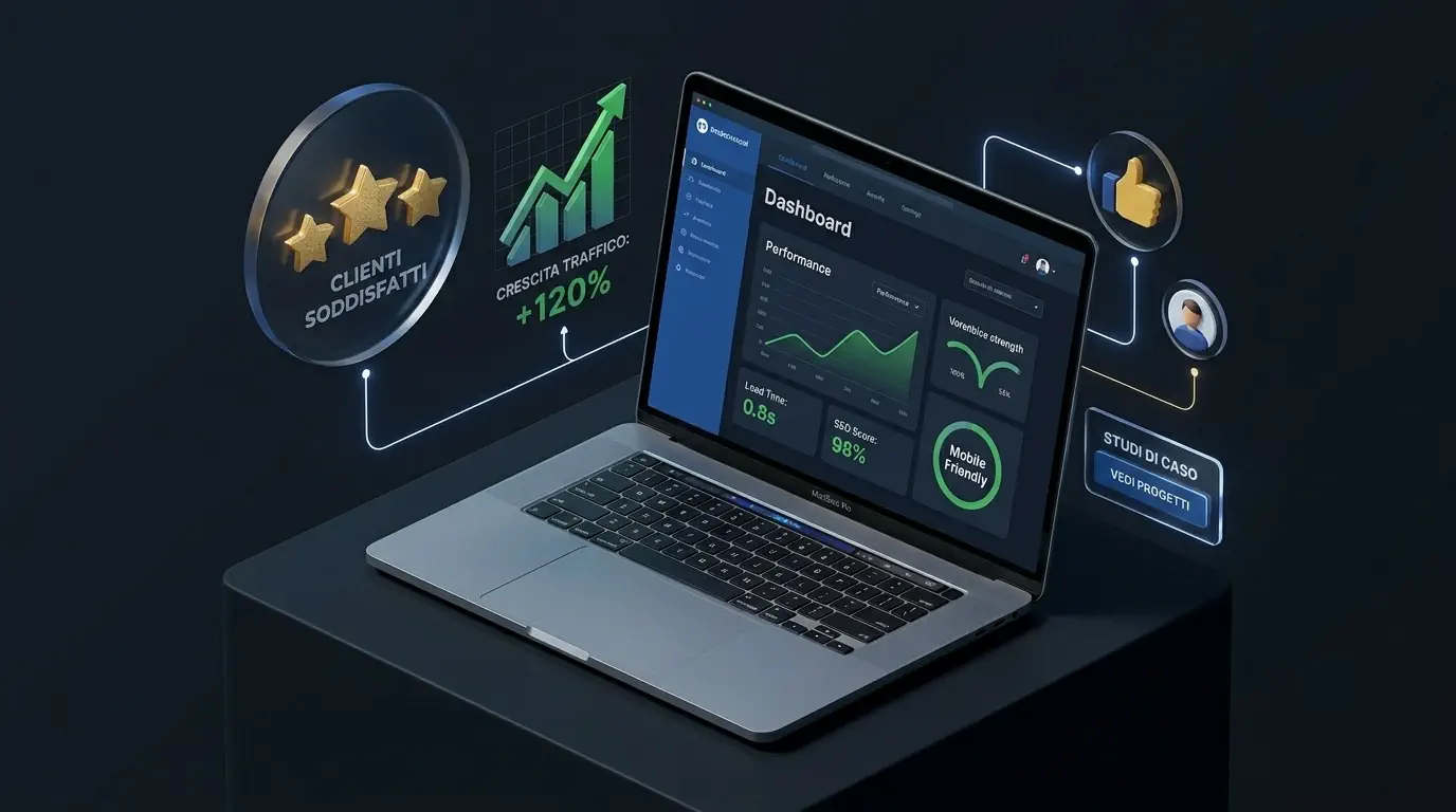Professional digital portfolio showing high-performance web development projects