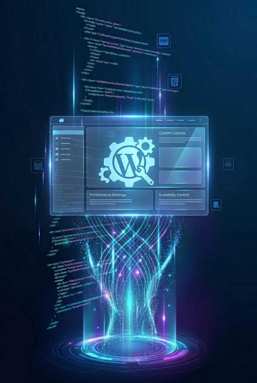 Custom WordPress theme development: lightweight, secure, and tailor-made architecture