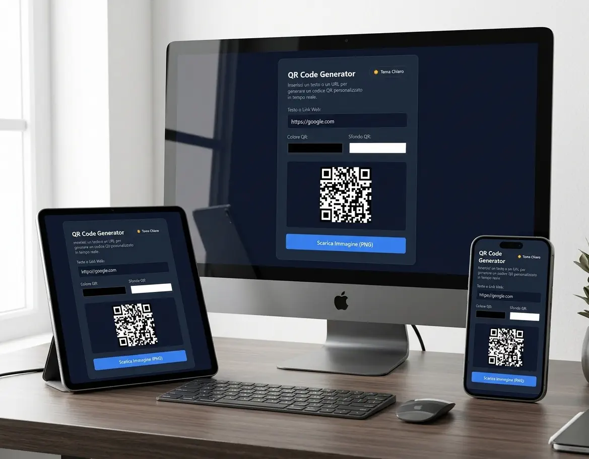 Interface of Alcanet's customizable QR Code Generator
