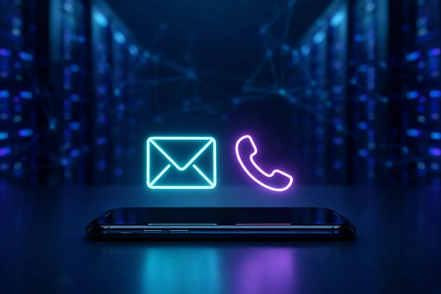 Digital communication and collaboration concept