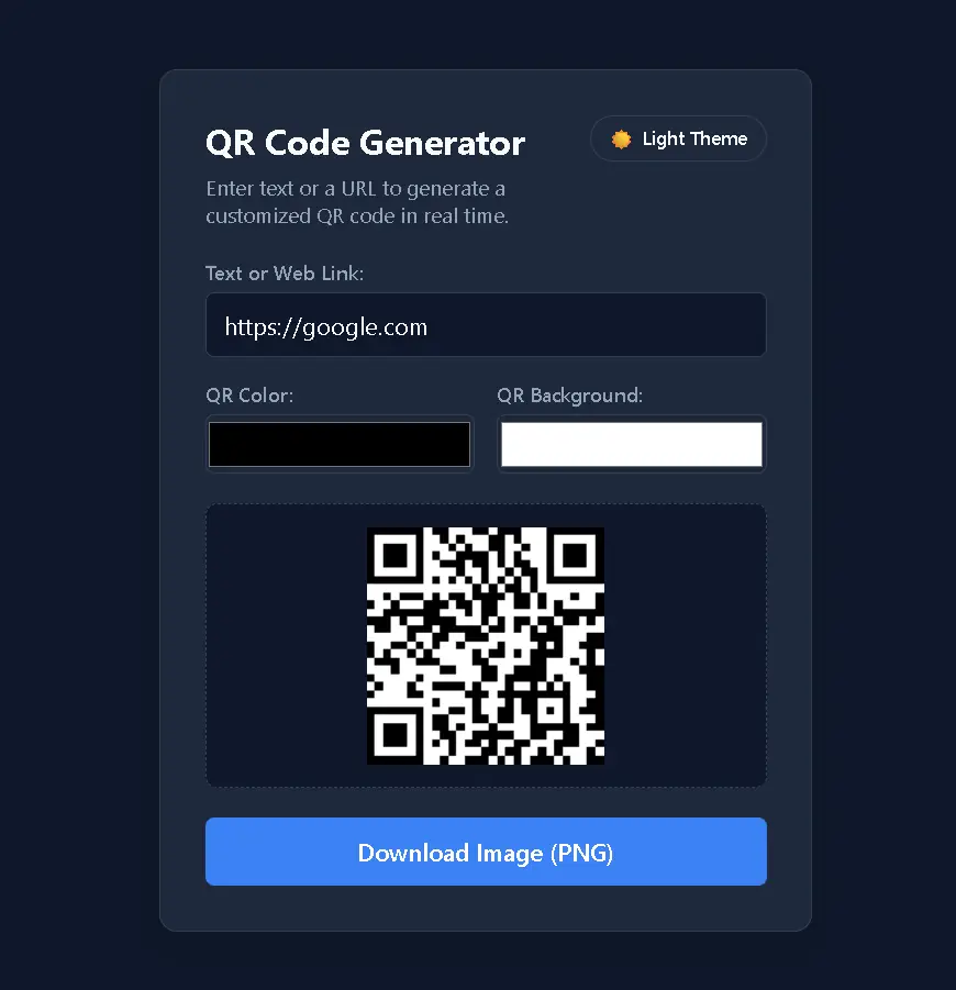 Alcanet QR Code Generator interface showing customization options