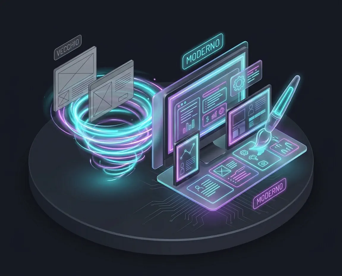 Modernization of the graphic interface: transformation of a dated site into a modern, clean and intuitive design